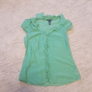 Green cotton blouse